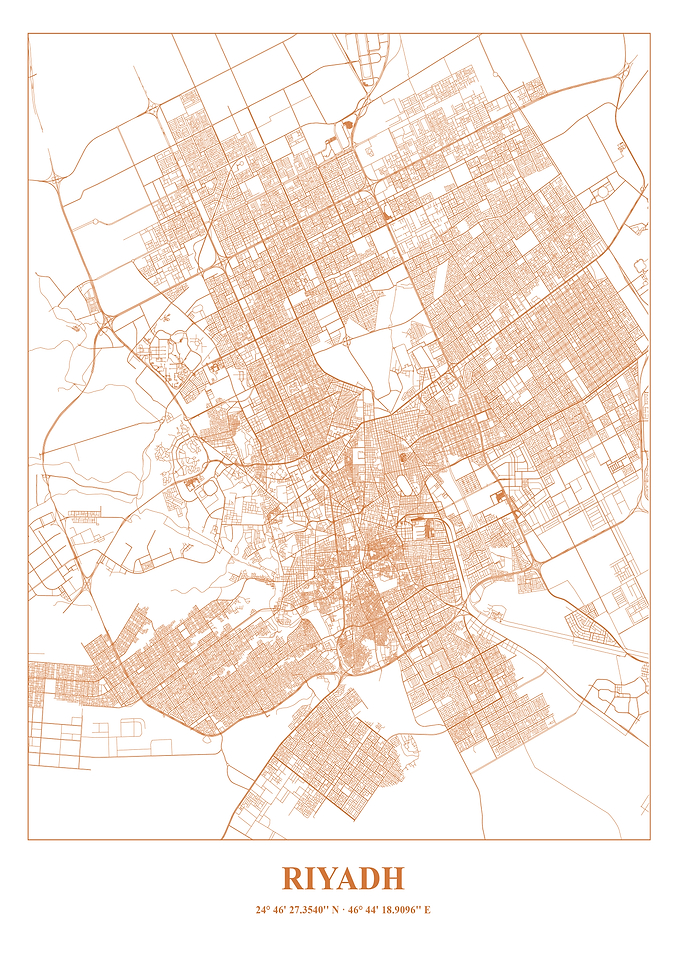 Riyadh City Map - Detailed Streets