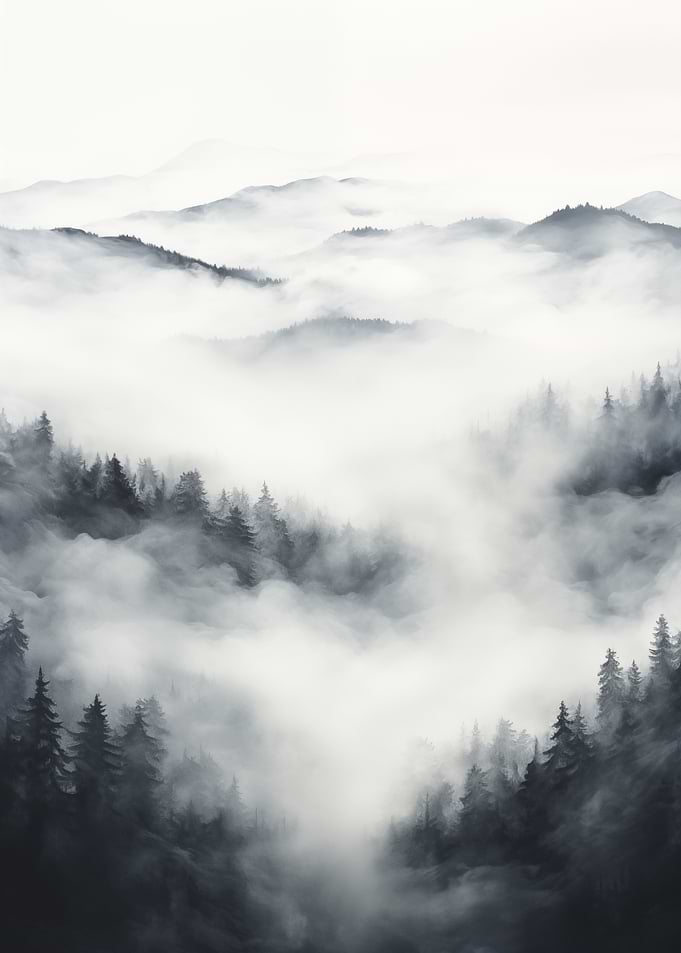 Misty Mountain Landscape