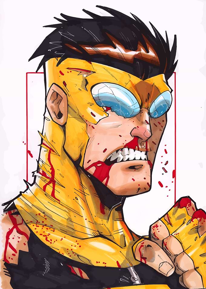 Invincible Comic Character Art
