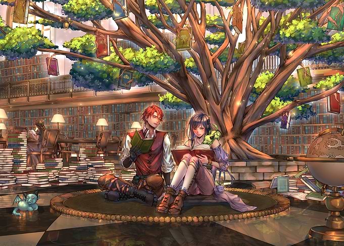Cozy Fantasy Library
