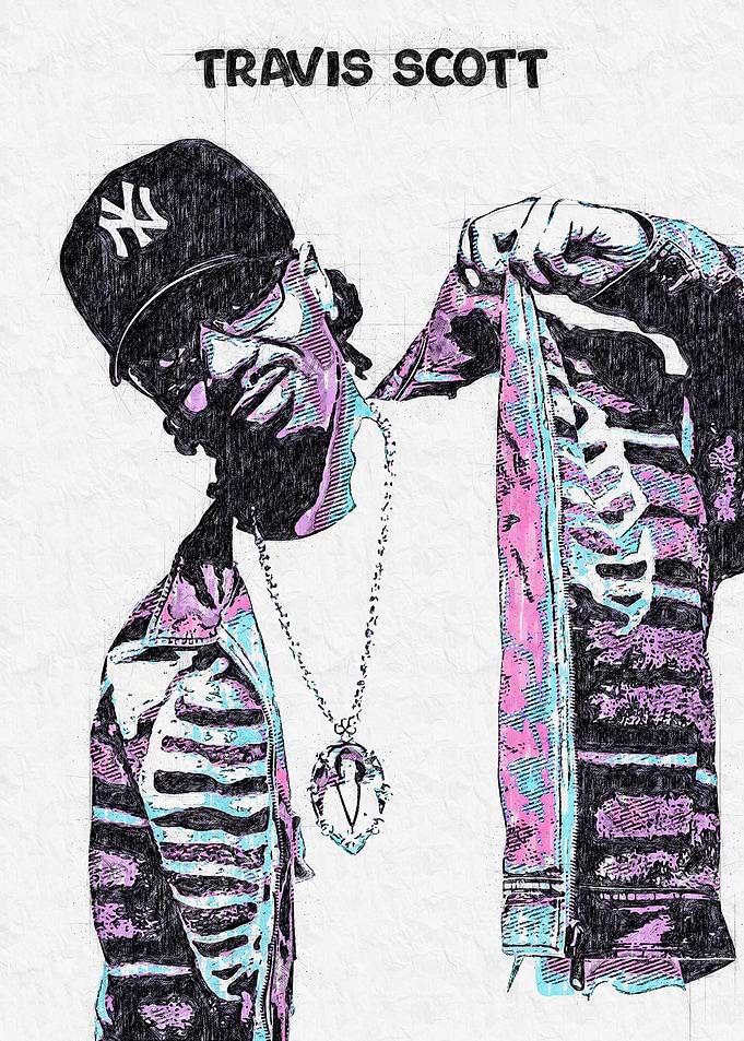 Travis Scott Illustration
