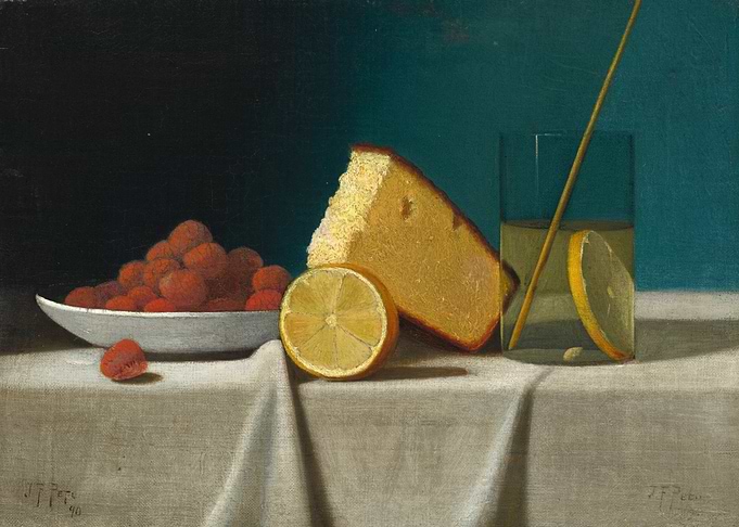 Still Life with Raspberries and Cake