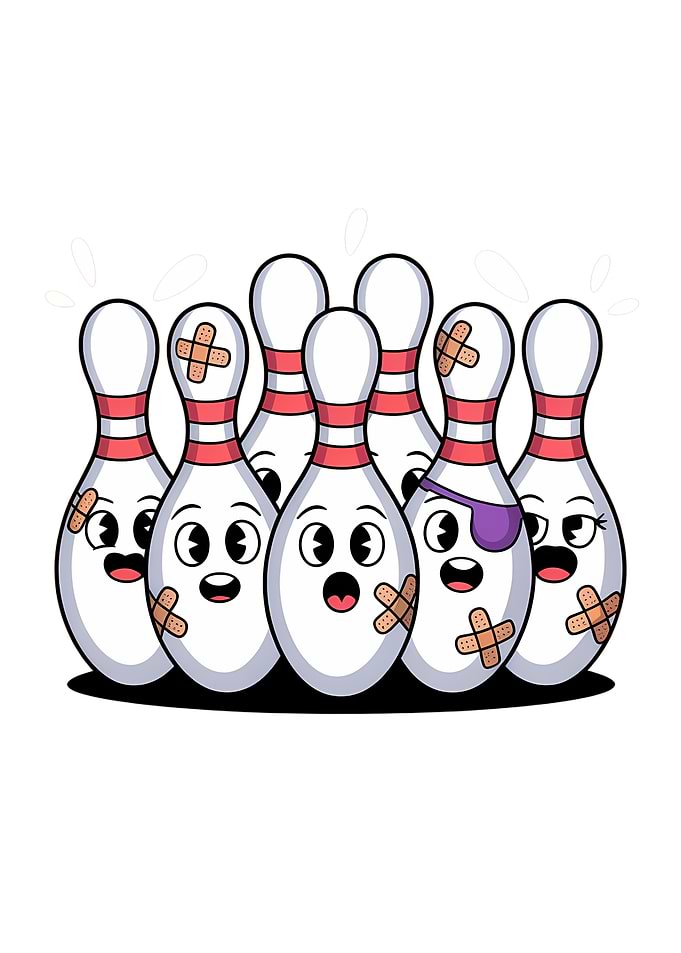 Bowling Cartoon Funny
