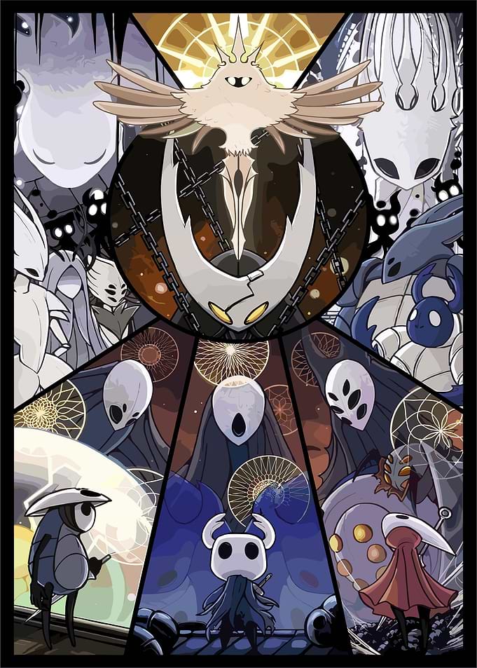 Hollow Knight Characters Collage