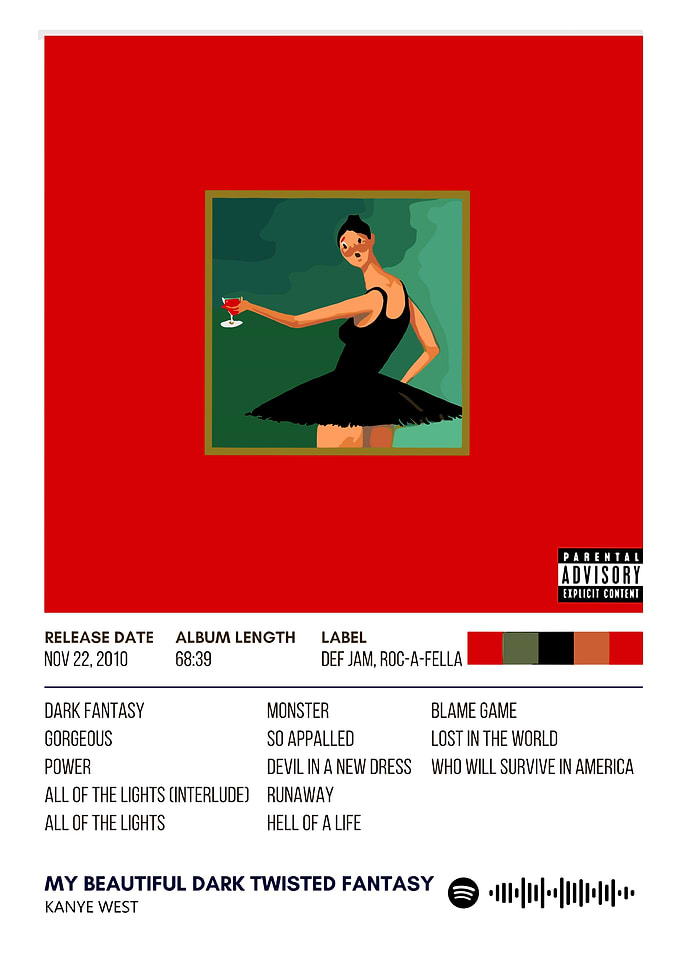 Kanye West - Twisted Fantasy Album Art