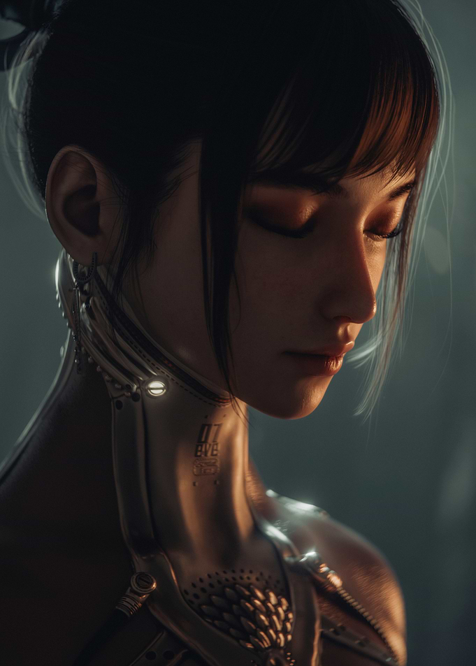 Cyberpunk Woman Portrait