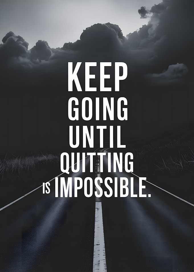 Keep Going: Inspirational Road Ahead