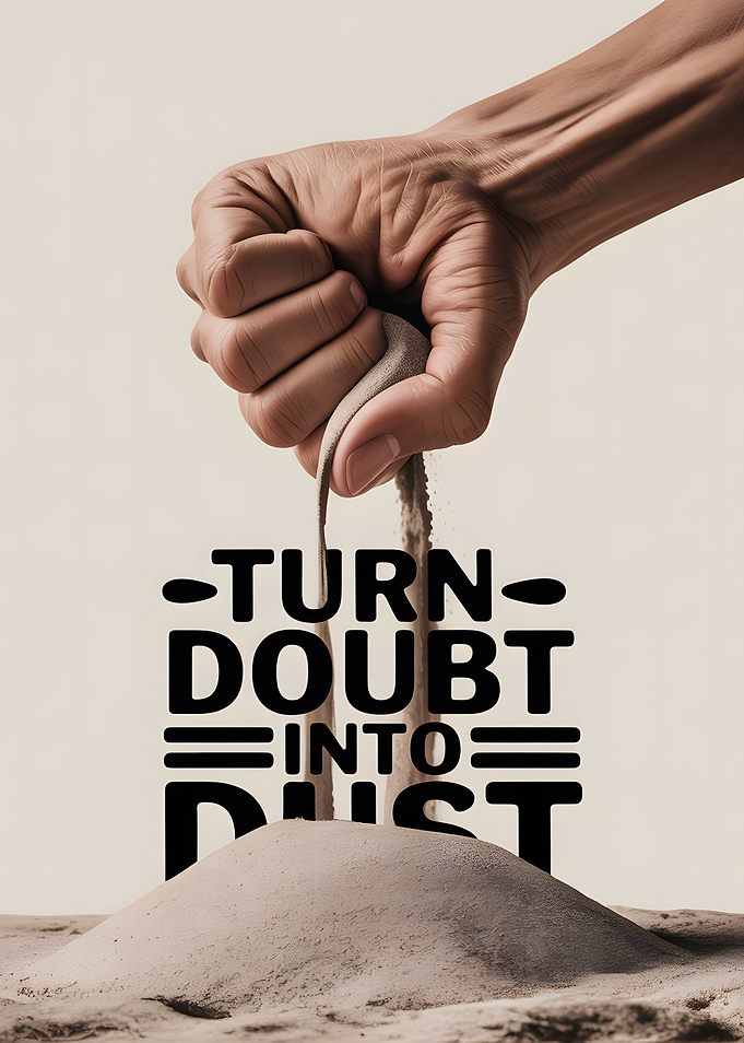 Turn Doubt Into Dust Motivation Poster