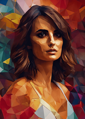Geometric Portrait of a Woman