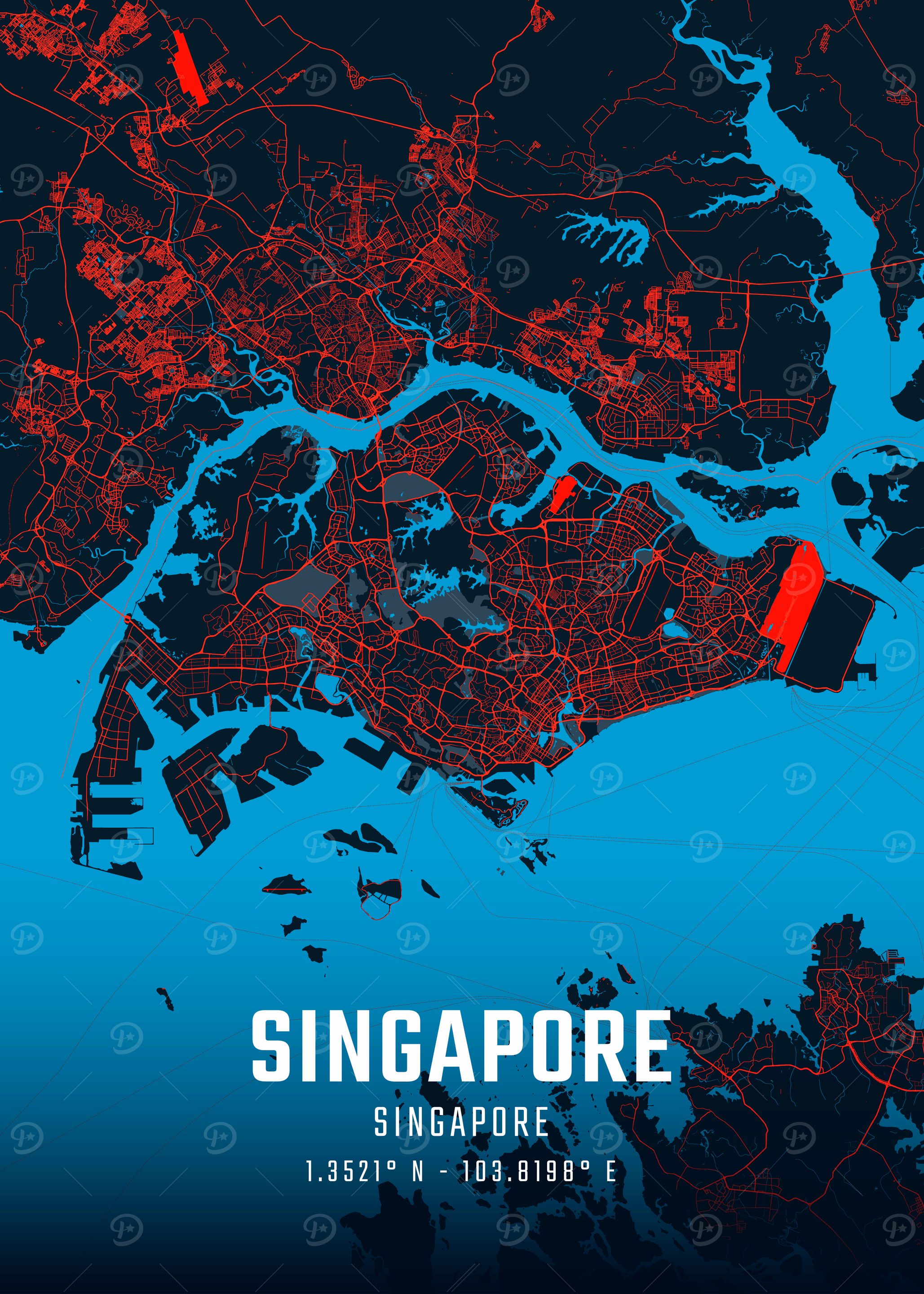 Singapore City Map