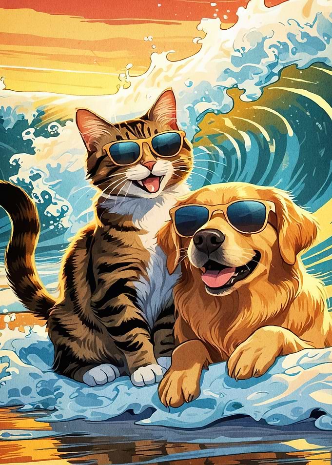 Cool Cat Dog Beach
