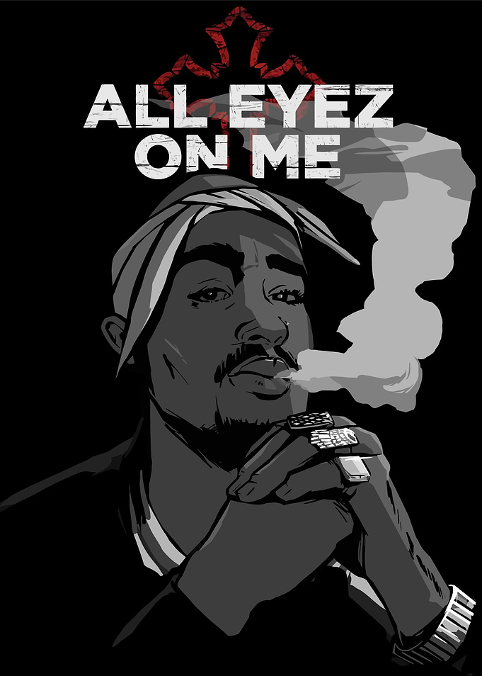 Tupac Shakur 'All Eyez On Me' Portrait