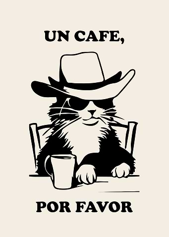 Cool Cat Coffee Por Favor