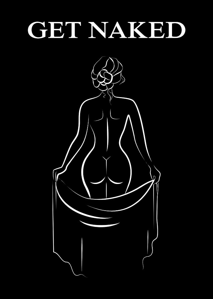 Get Naked Minimalist Art