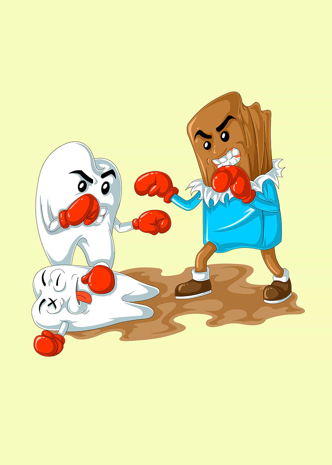 Tooth vs Chocolate Boxing Match