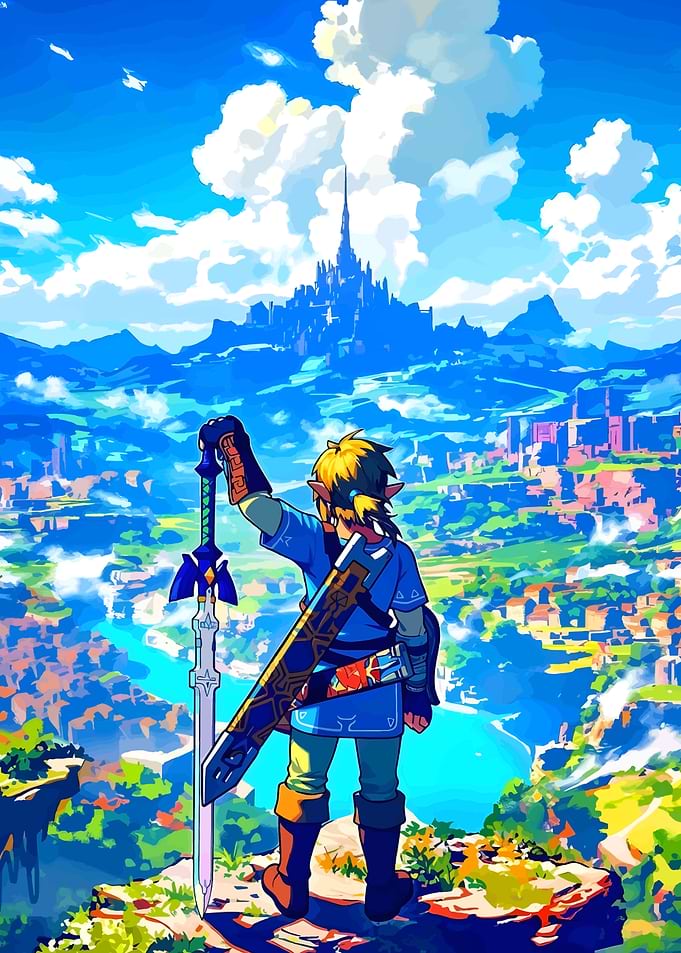 Link with Master Sword, Hyrule Castle