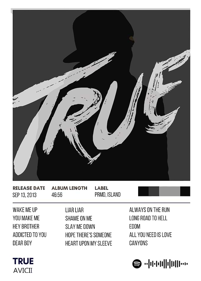 Avicii - True Album Cover Art