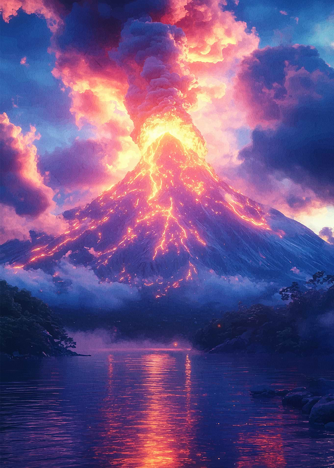 Volcanic Eruption Landscape