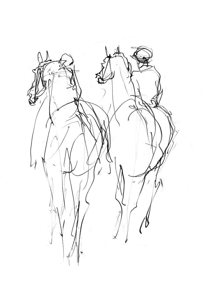 Horseback Riders Sketch