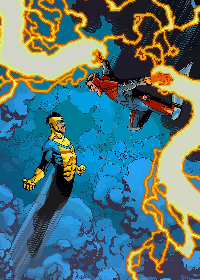 Invincible Comic Book Fight Scene