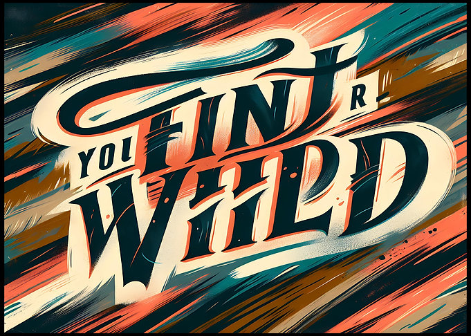 Find Your Wild Text Art