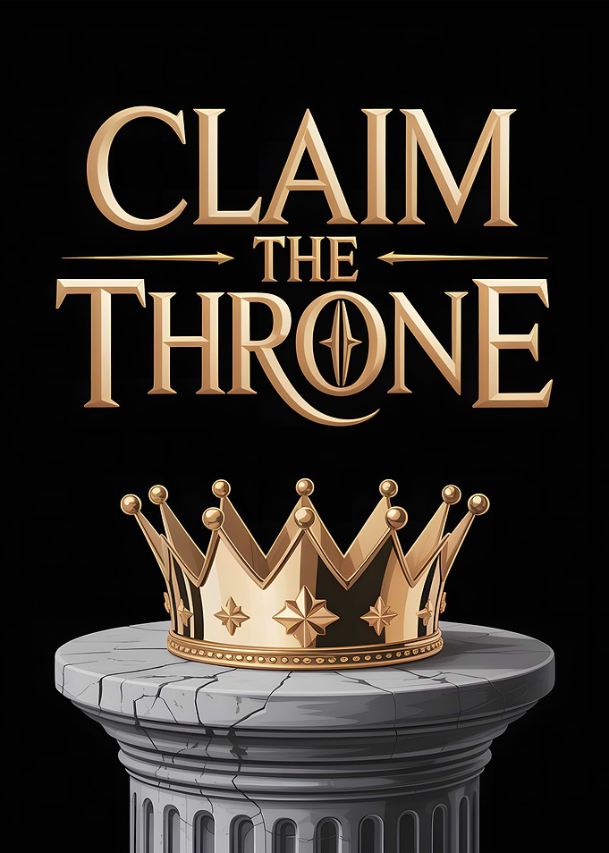 Claim the Throne: Golden Crown Motivational poster
