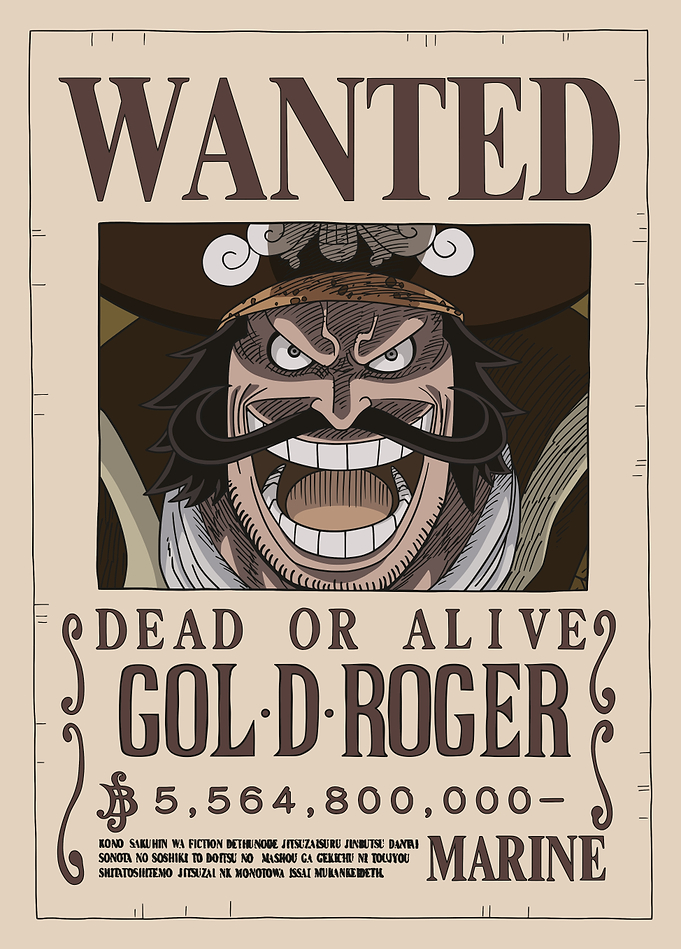 Gold D. Roger Wanted