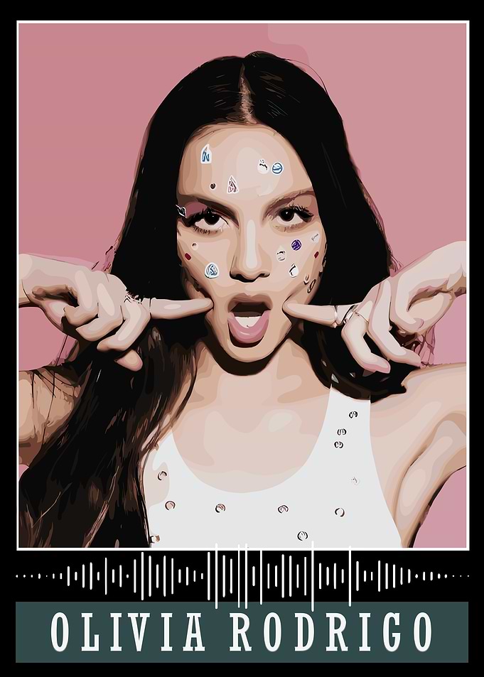 Olivia Rodrigo Face vector