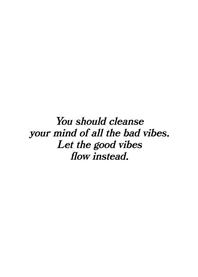 Quote Cleanse Your Mind Text Art