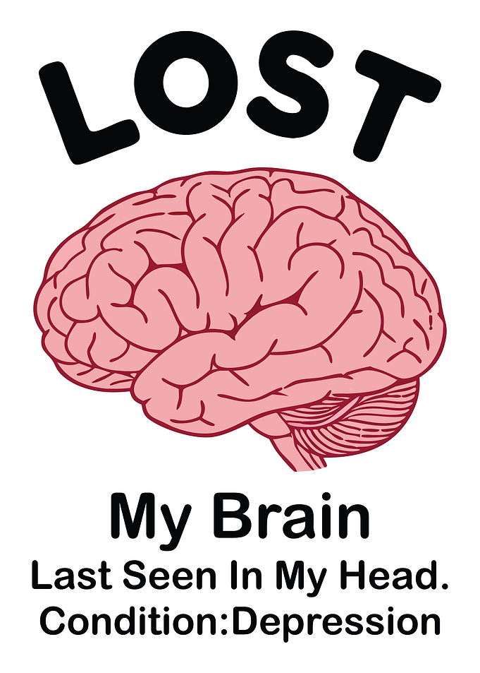 Lost Brain Depression Humor