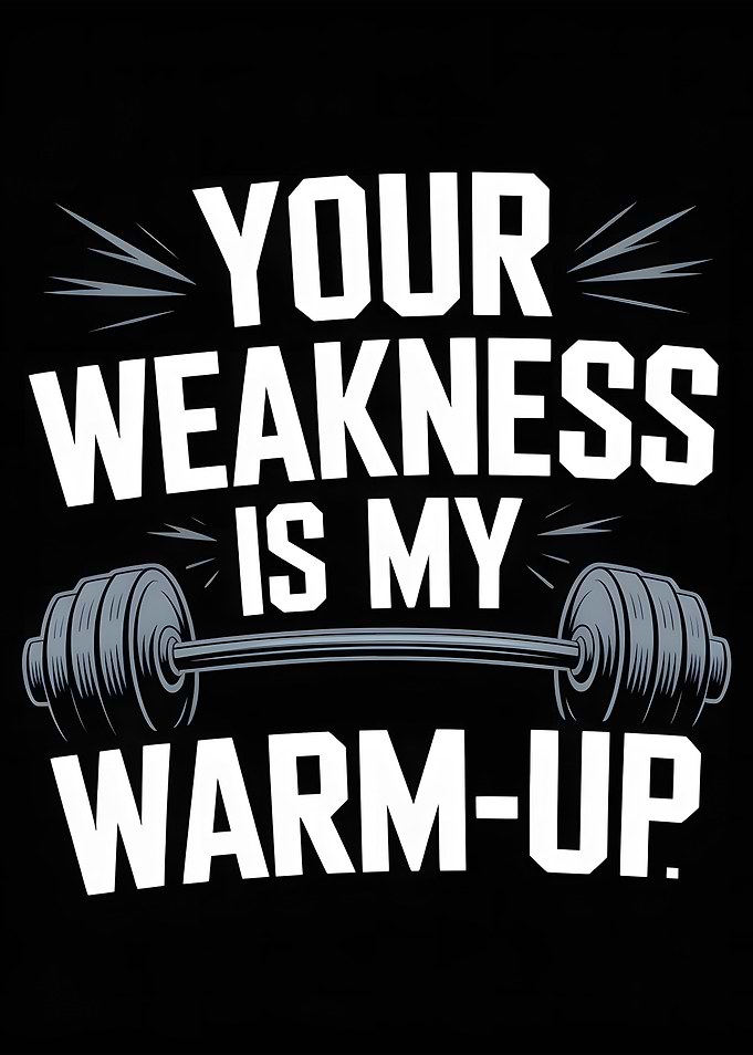 Your Weakness Is My Warm-Up