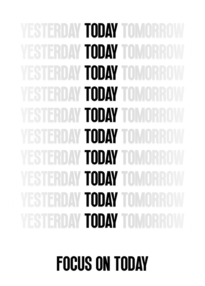 Focus on Today Typography Art