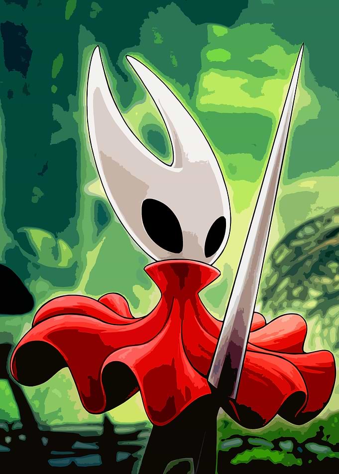 Hornet from Hollow Knight illustration