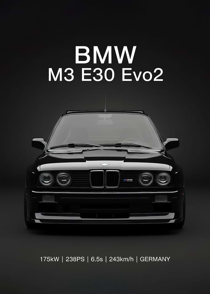 BMW M3 E30 Evo2 Front View