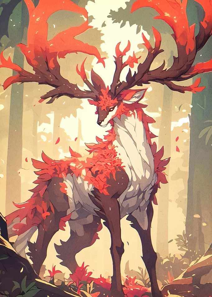 Autumnal Deer Forest