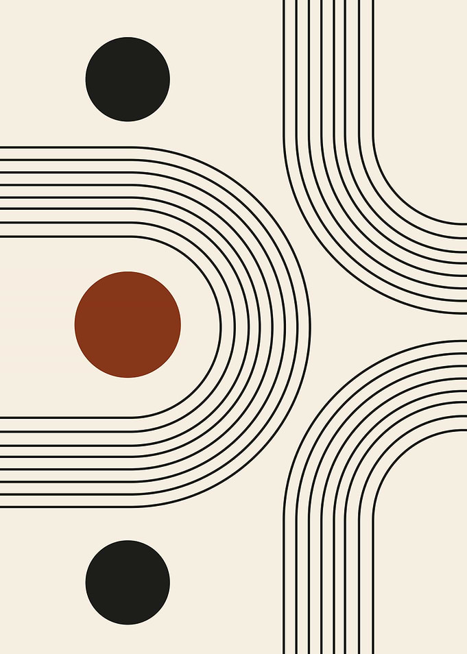 Abstract Arches with Circles and Lines