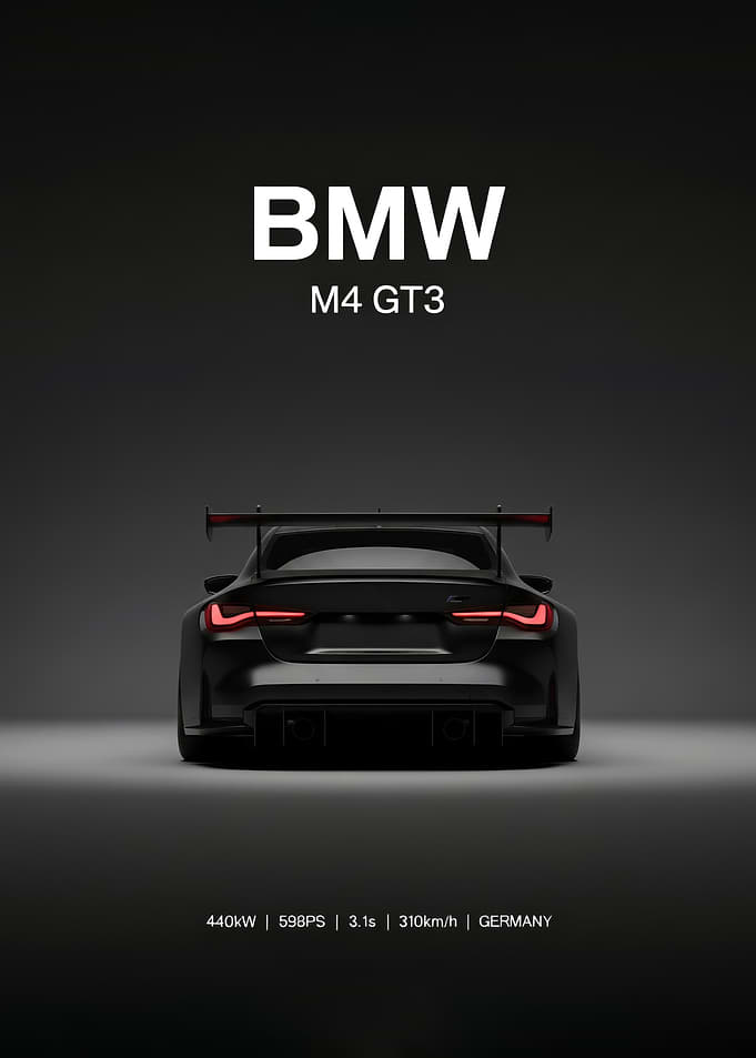 BMW M4 GT3 Rear View