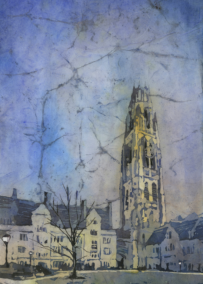 Harkness Tower Yale University College Artwork