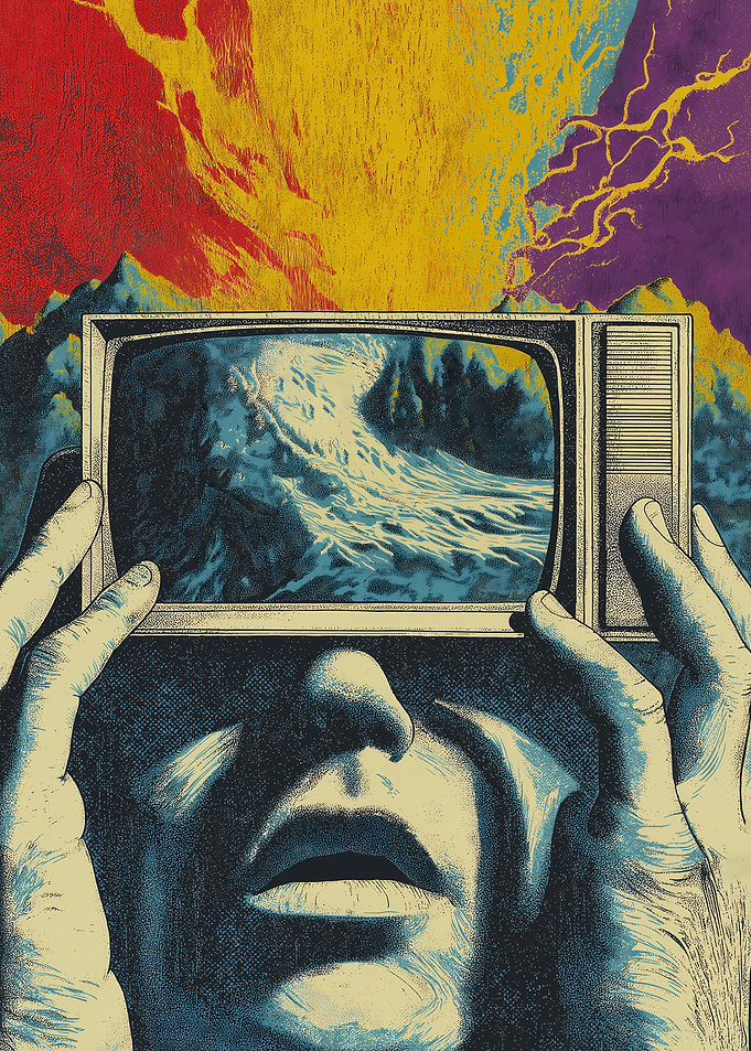 Surreal TV Head