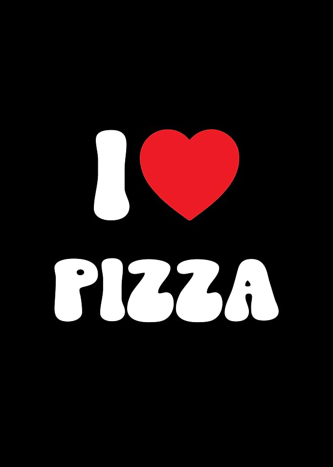 I Love Pizza Graphic