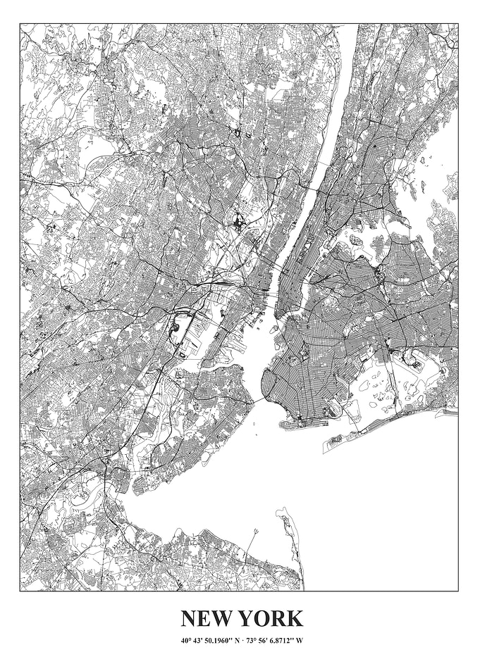 Detailed Map of New York City