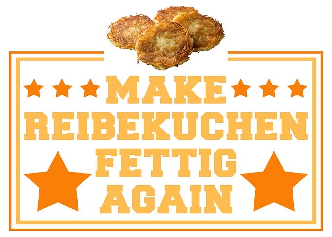 Reibekuchen lustig Kartoffelpuffer