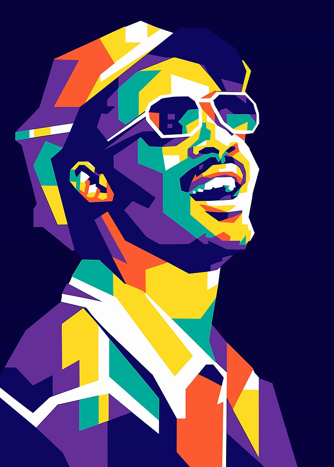 Stevie Wonder Wpap Art