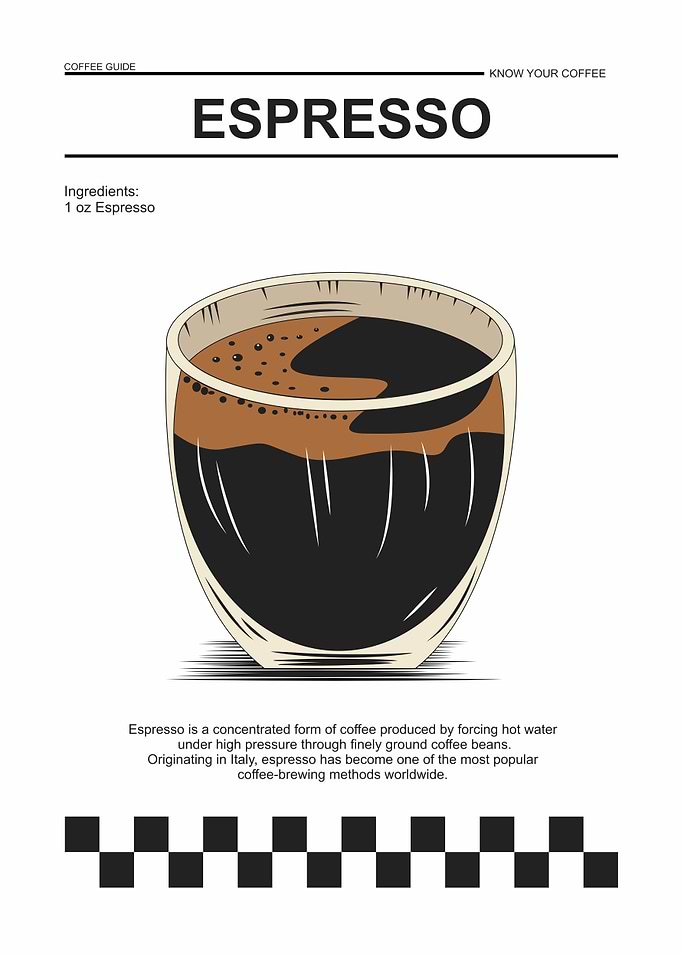 Espresso Coffee Guide Illustration