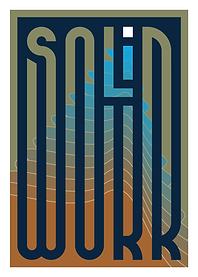 Solid Work Typography Art