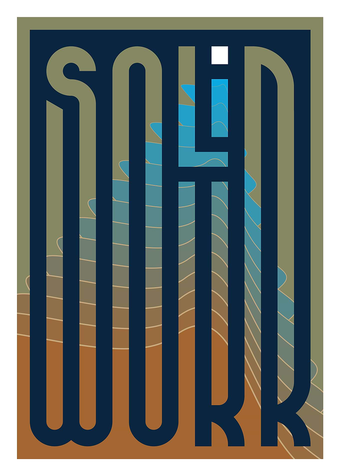 Solid Work Typography Art