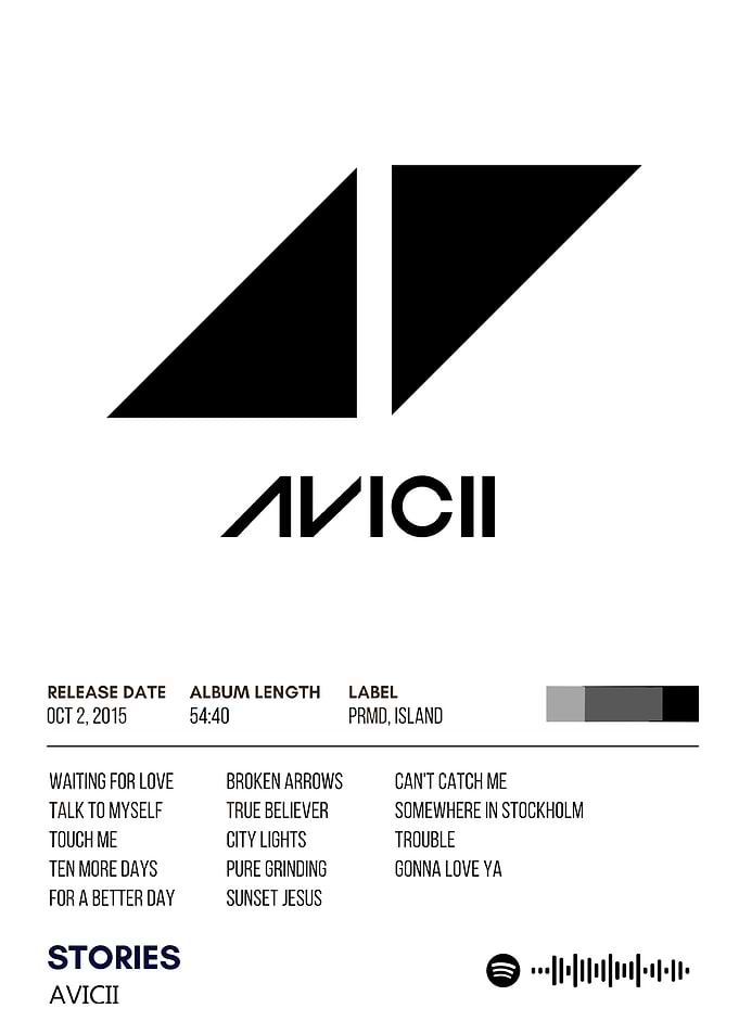 Avicii Stories Album Cover Art