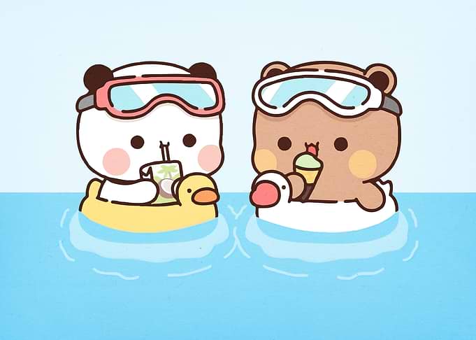 Cute Bears Swimming Floats