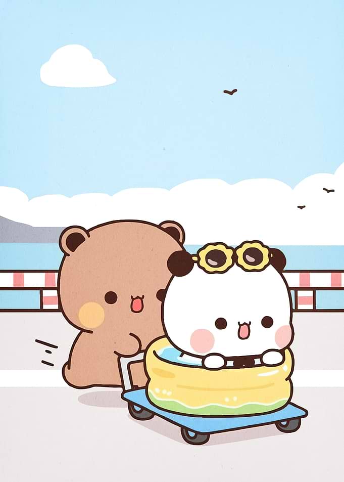 Cartoon Bears Summer Adventure