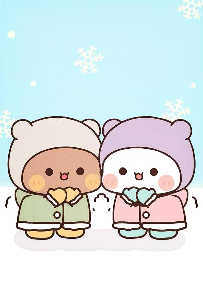 Winter Cartoon Characters Snow